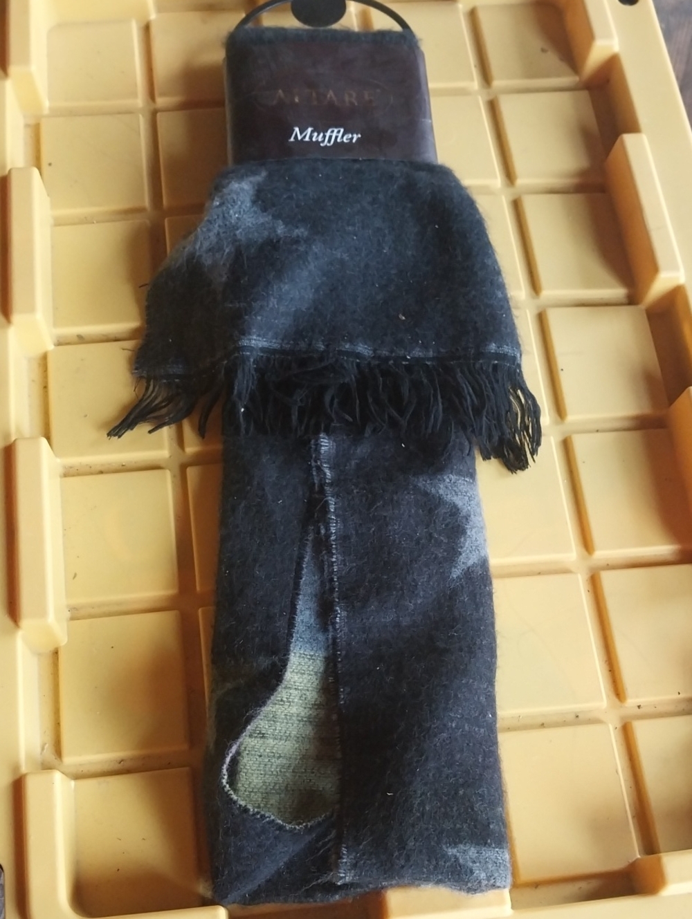Unbranded Black Fringe Muffler Scarf